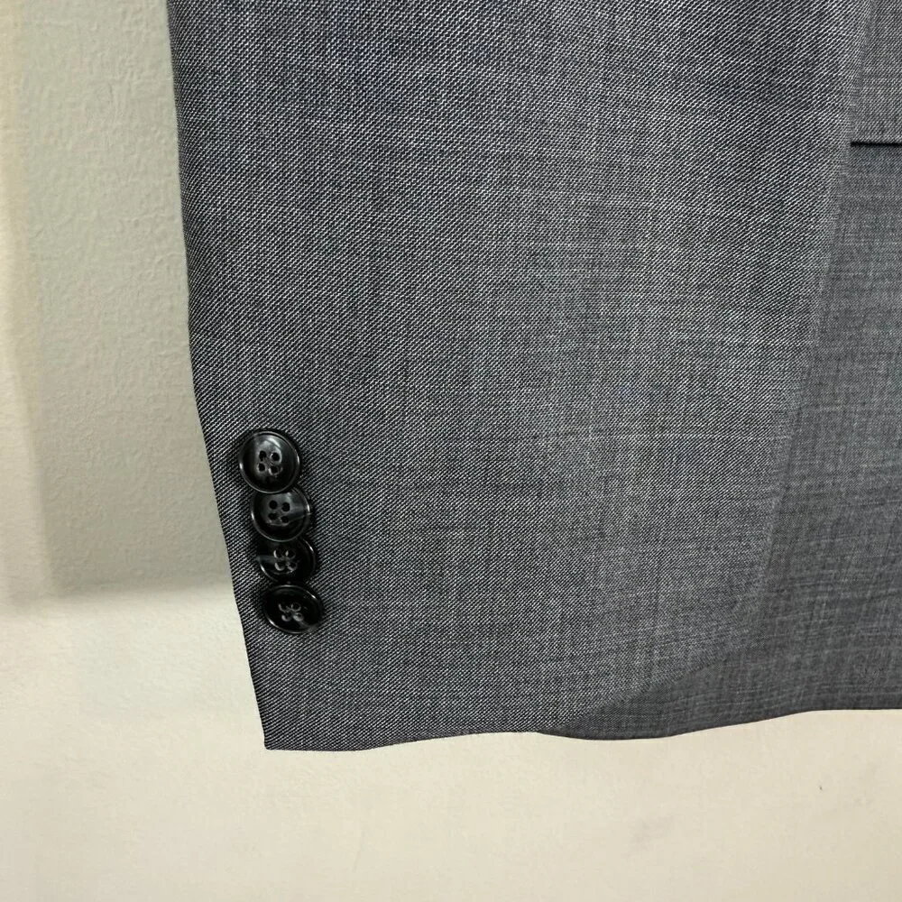 Michael Kors Wool Sport Coat Dinner Jacket Blazer Men 44L Gray Career Formal NWT